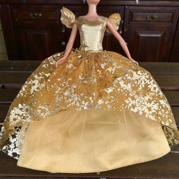Disney Store Holiday Princess Gold Ball Gown Doll Outfit Metallic Lace  Overlay - wpequipmentugltd.com